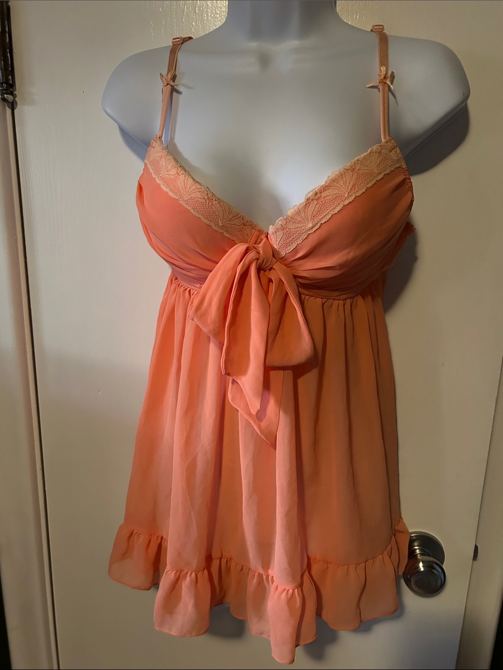La Vie en Rose Peach Babydoll